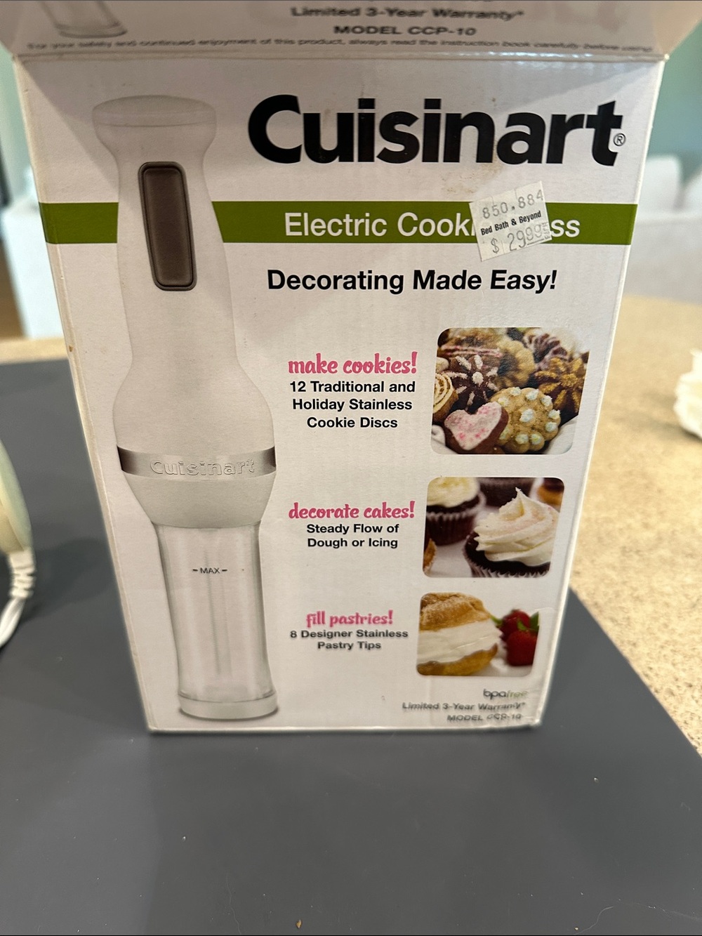 Vintage Cuisinart Electric Cookie Press!
